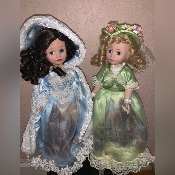 Madame Alexander Dream Winter Porcelain Thomas Kinkade Vision Spring Dolls - Picture 3 of 10